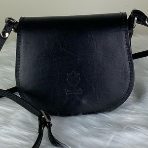 Vera Pelle Leather Crossbody Purse